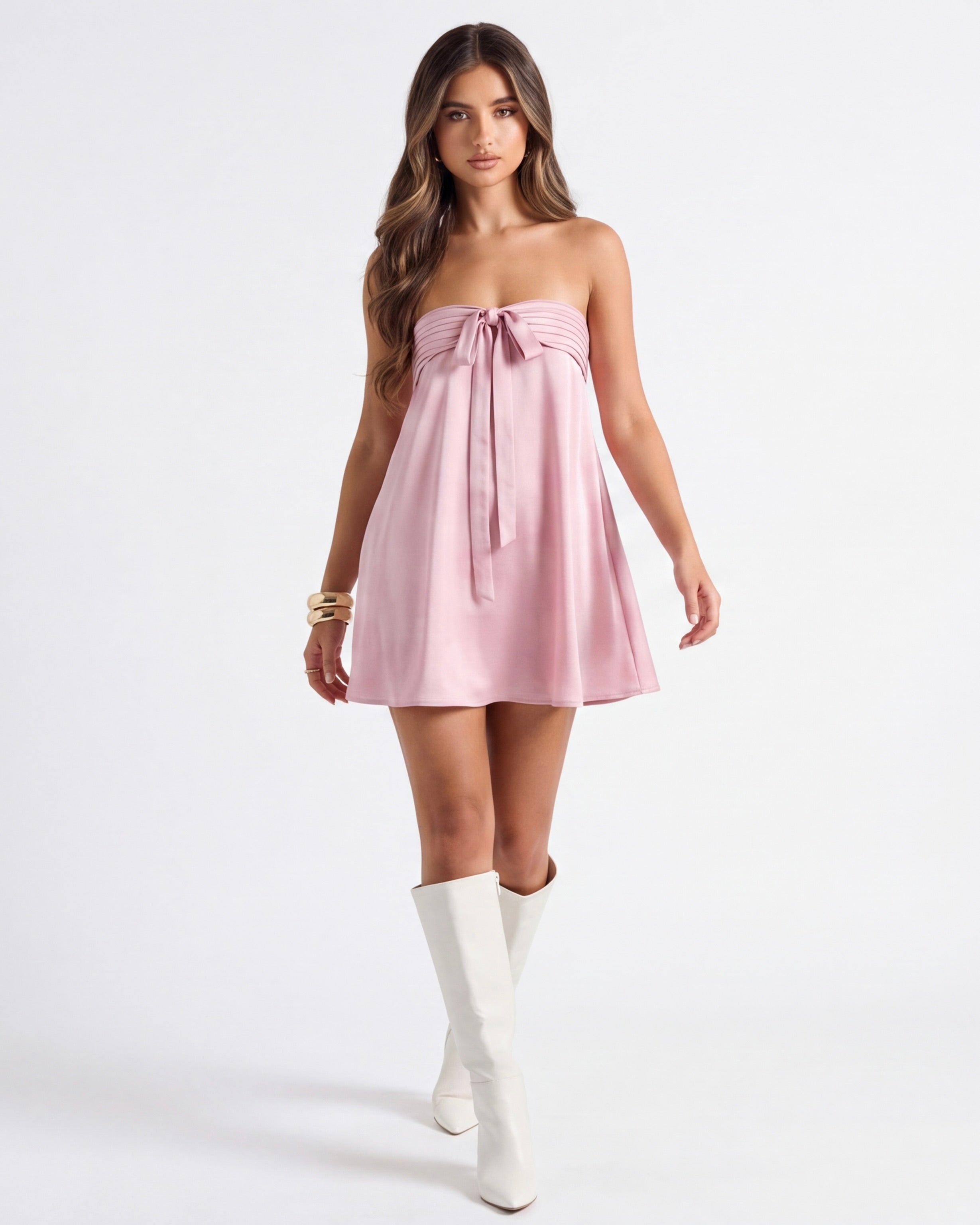 Aria Bow Mini Dress